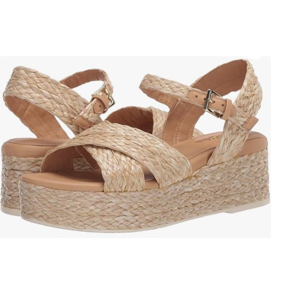 Seven Dials Virginia Flatform Espadrille Wedge Sandals, Size 7.5